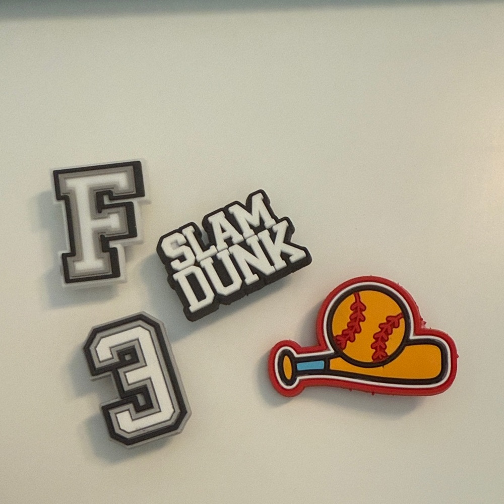 Sports Themed Shoe Charms